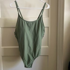 Xhiliration swimsuit with sexy laced sides